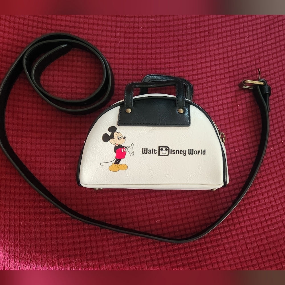 Disney Black & White Mini Bag with Mickey Mouse Purse Fanny Pack